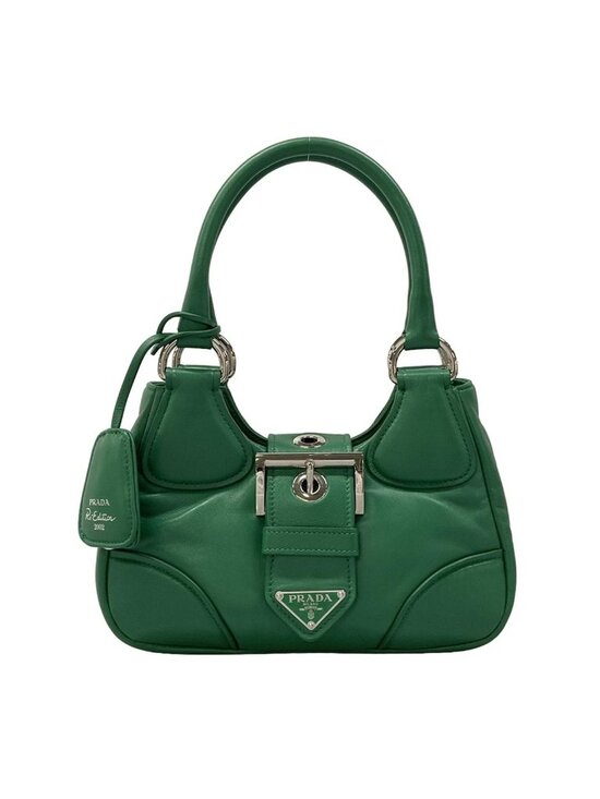 Prada Handbags - Prada Handbag Green Re Edition Leather